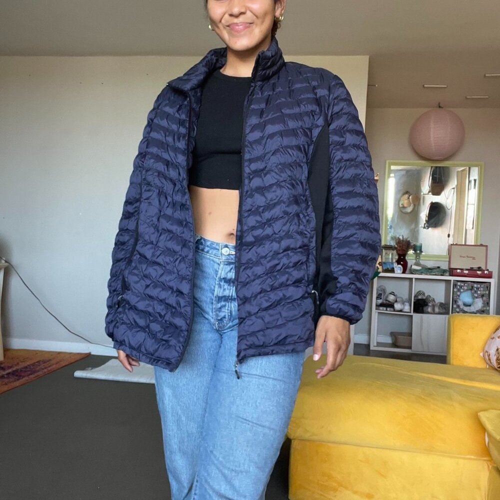 Navy Blue Puffer Jacket